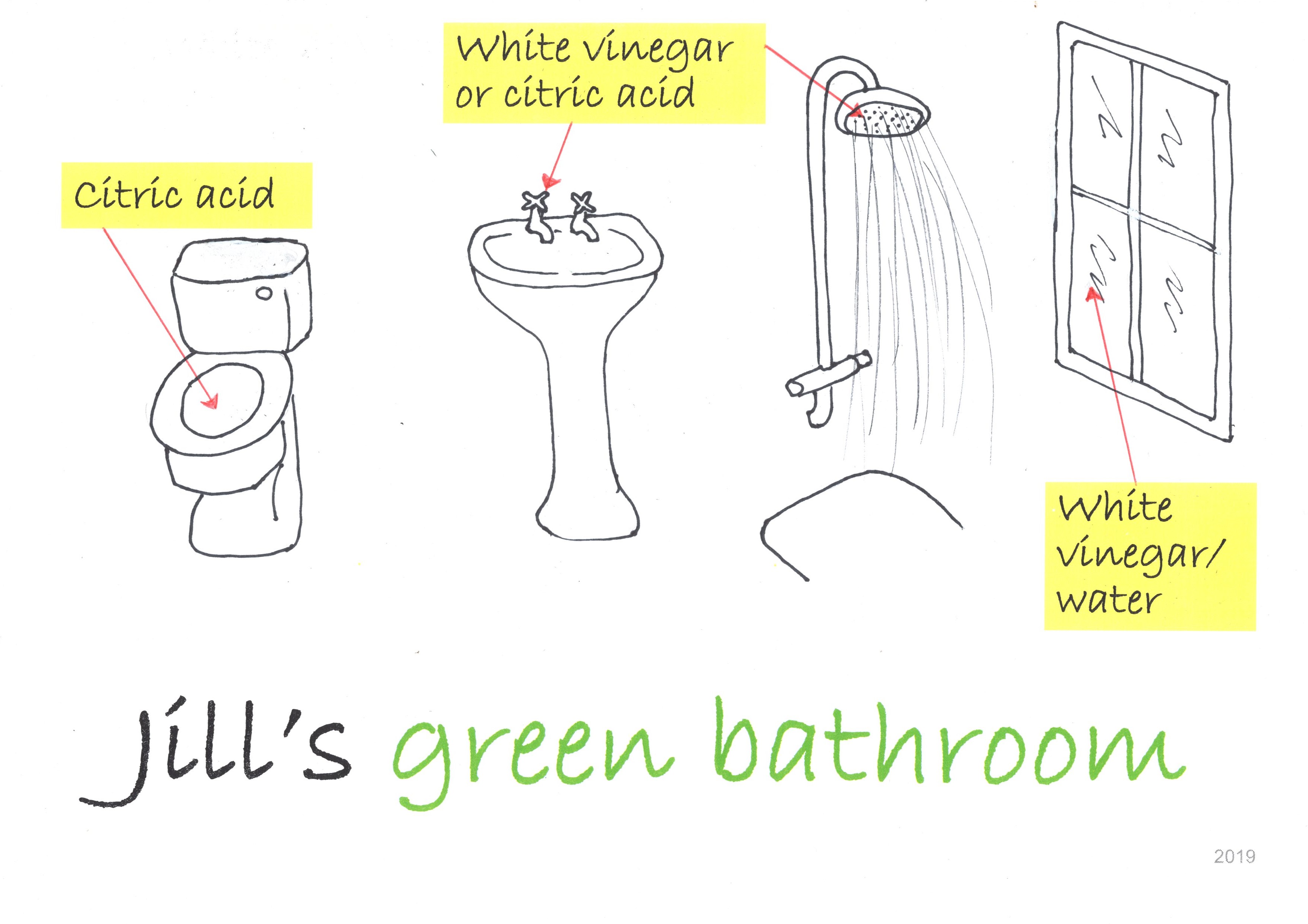 Jill's green bathroom